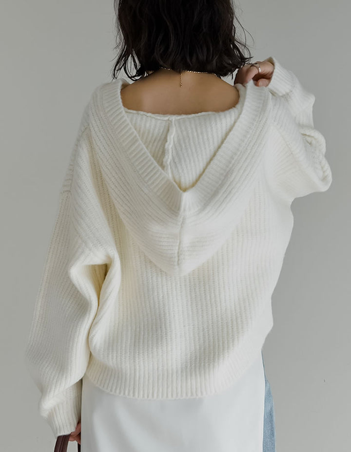 [2025AW COLLECTION][静電気防止][新色追加]フーディニットカーディガン トップス 人気レディースファッション通販 リエディ