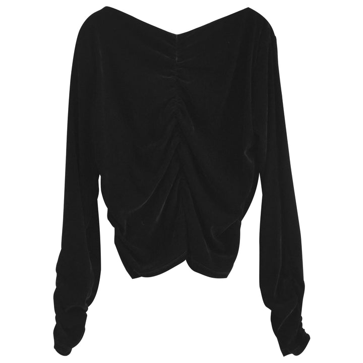 シアーフロッキーベロアギャザートップス トップス 人気レディースファッション通販 リエディ