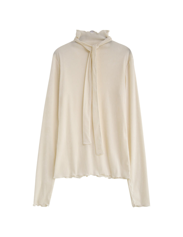 ベロアスカーフ付きハイネックトップス - トップス通販 | 人気