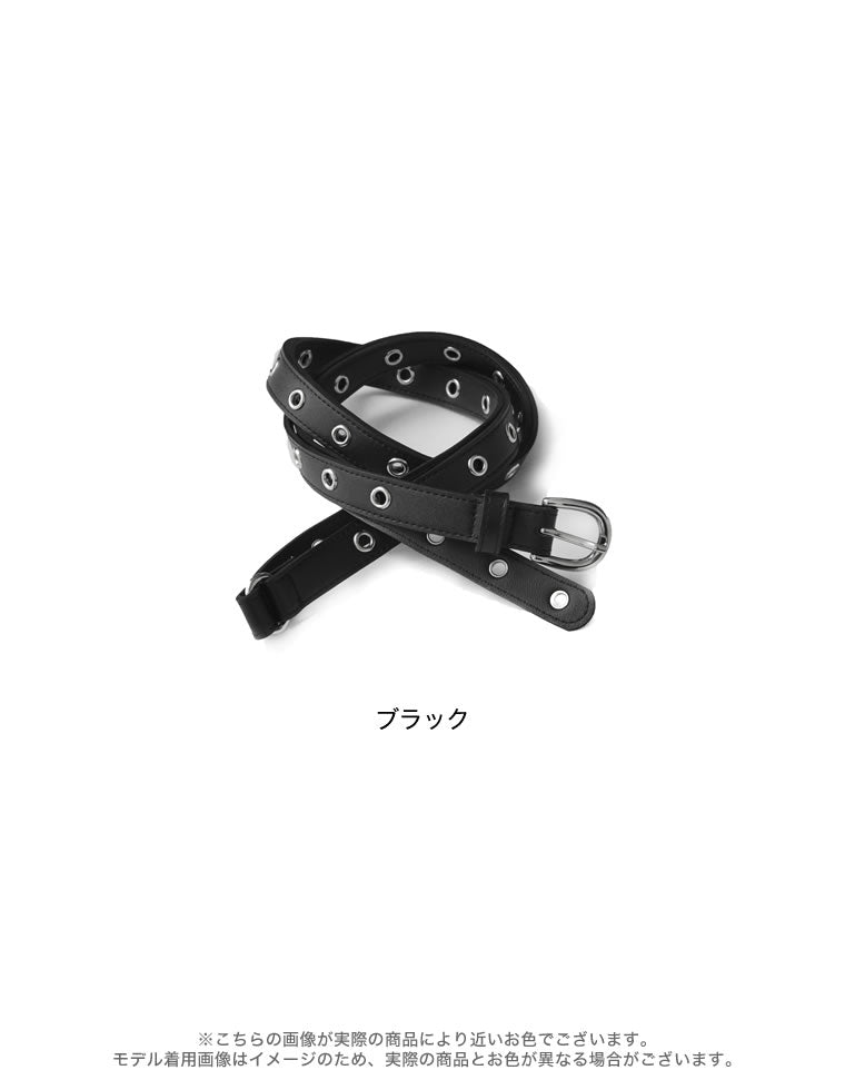 ダブルラップスタッズ細ベルト - ファッション雑貨通販 | 人気