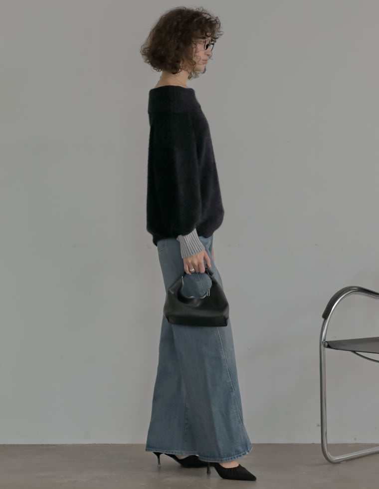 ラグジュアリーシャギートップス シャギーニットオフショルダートップス - トップス通販 | 人気