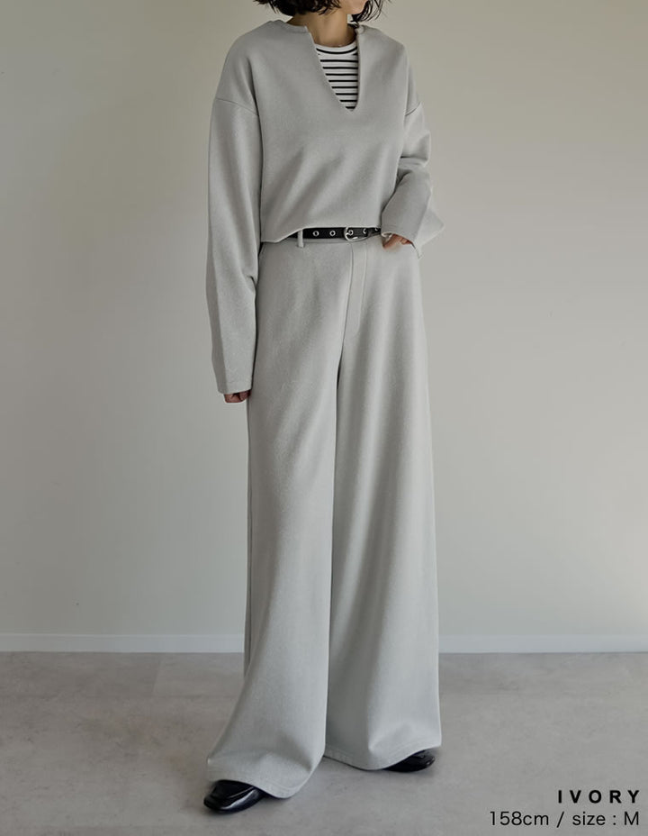 [低身長/高身長サイズ有]ラメ裏毛スウェットルーズパンツ パンツ 人気レディースファッション通販 リエディ