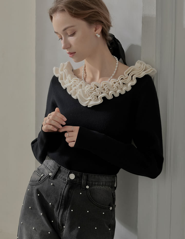 ETRE フリルトップス etretokyo 【 1/23 New Arrival 】 ㅤㅤㅤ ㅤㅤㅤ #ETREカットオフ