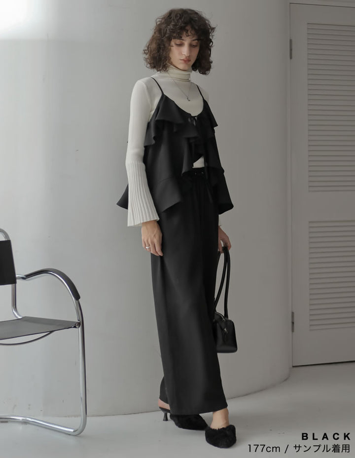 [2025 WINTER COLLECTION][アンチピリング][低身長/高身長サイズ有]ヘリンボーン微起毛ルーズパンツ パンツ 人気レディースファッション通販 リエディ