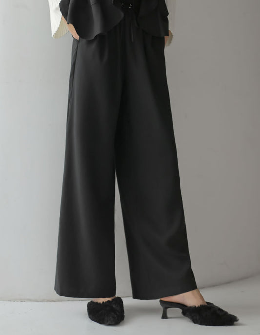 [2025 WINTER PRE ORDER][アンチピリング][低身長/高身長サイズ有]ヘリンボーン微起毛ルーズパンツ パンツ 人気レディースファッション通販 リエディ