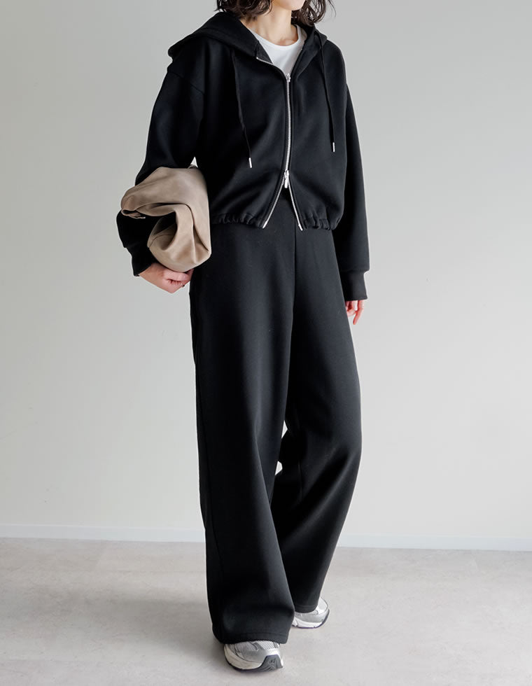 裏起毛ダブルジップドロストパーカー - トップス通販 | 人気レディース