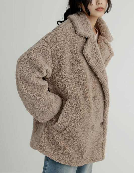 [2025 WINTER COLLECTION]オーバーサイズボアダブルミドルチェスターコート