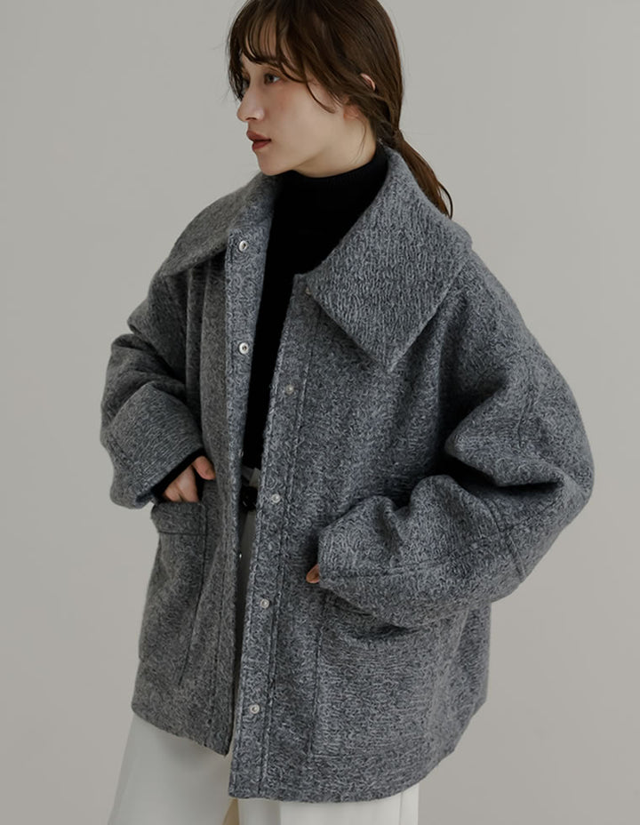 カールシャギーケープミドルコート ジャケット/アウター 人気レディースファッション通販 リエディ