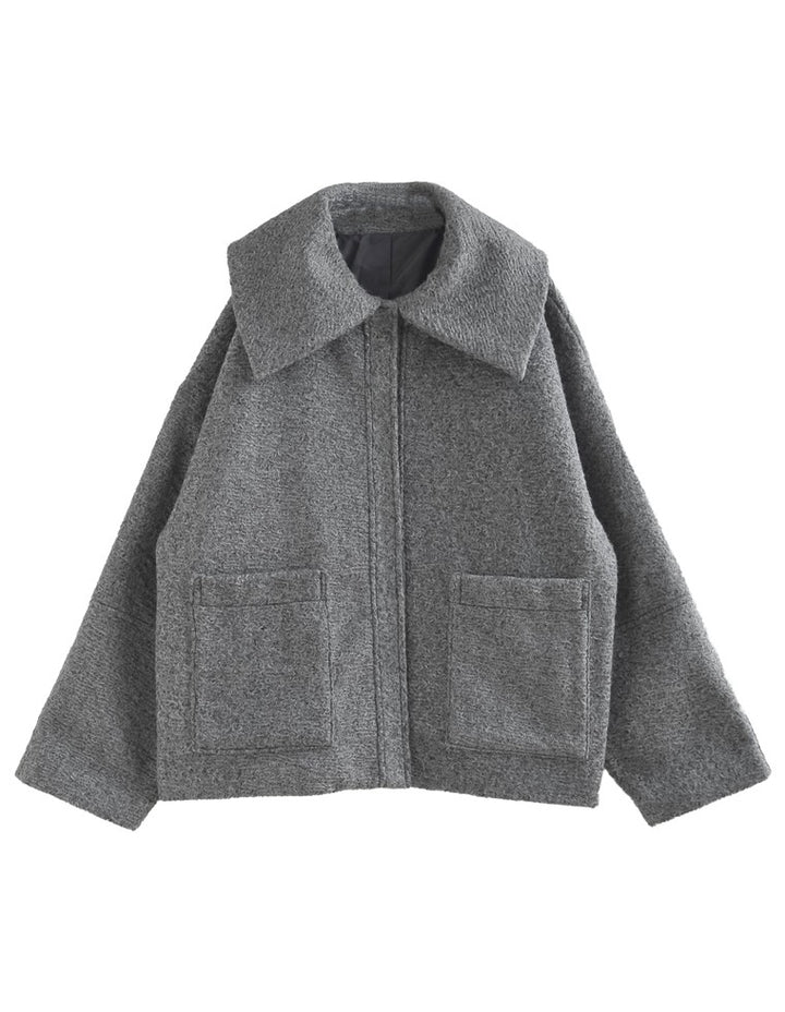 カールシャギーケープミドルコート ジャケット/アウター 人気レディースファッション通販 リエディ