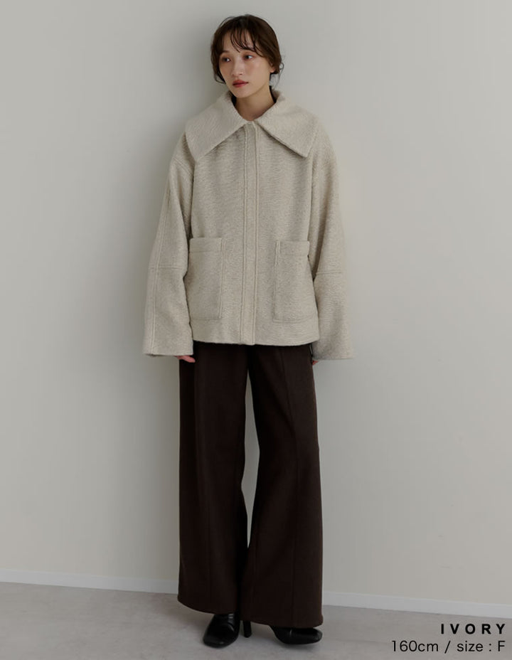 カールシャギーケープミドルコート ジャケット/アウター 人気レディースファッション通販 リエディ