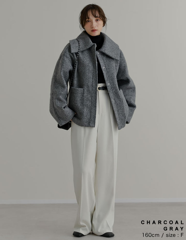 カールシャギーケープミドルコート ジャケット/アウター 人気レディースファッション通販 リエディ