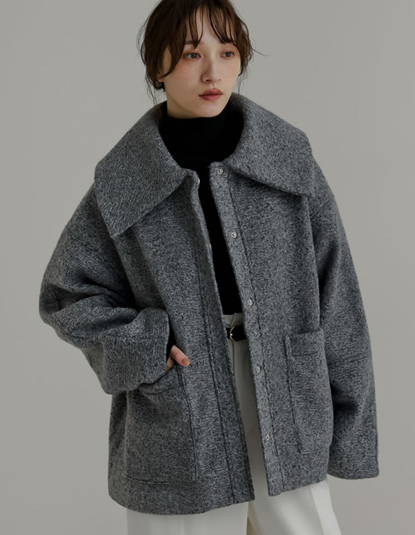 カールシャギーケープミドルコート ジャケット/アウター 人気レディースファッション通販 リエディ