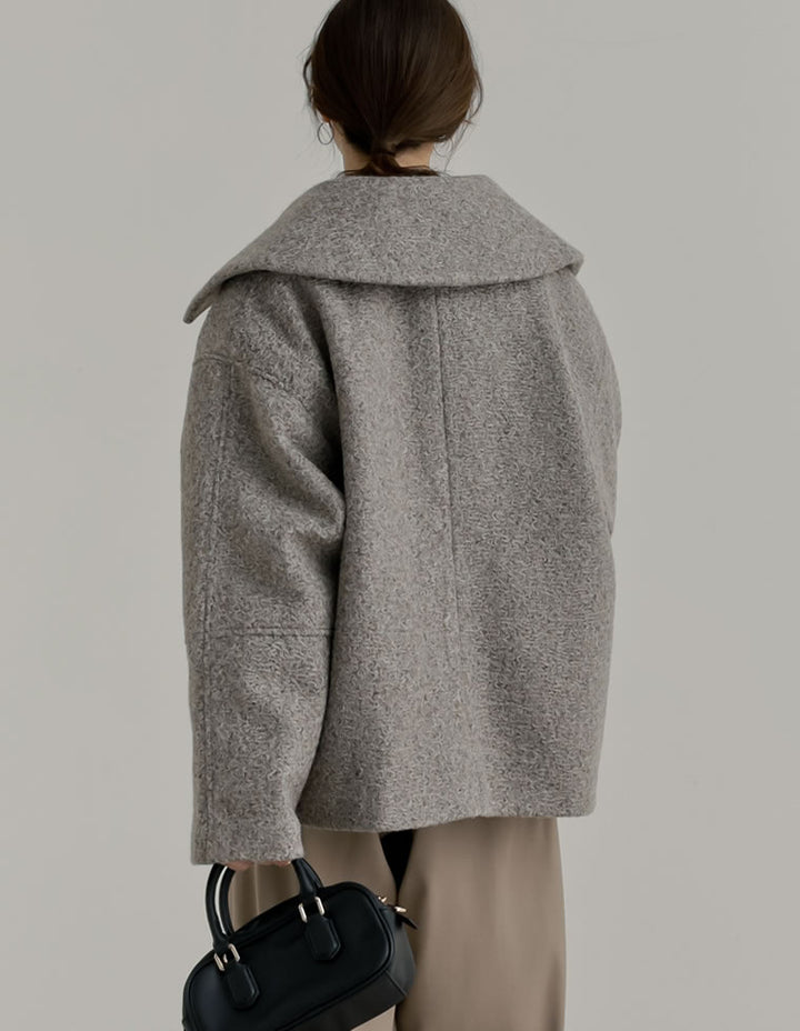 カールシャギーケープミドルコート ジャケット/アウター 人気レディースファッション通販 リエディ