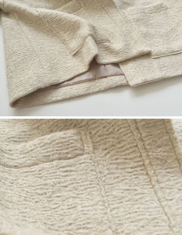 カールシャギーケープミドルコート ジャケット/アウター 人気レディースファッション通販 リエディ