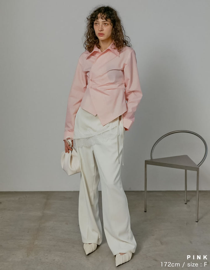 2026S/S COLLECTION]ブロードウエストタックシャツ[mb] リミフゥ 