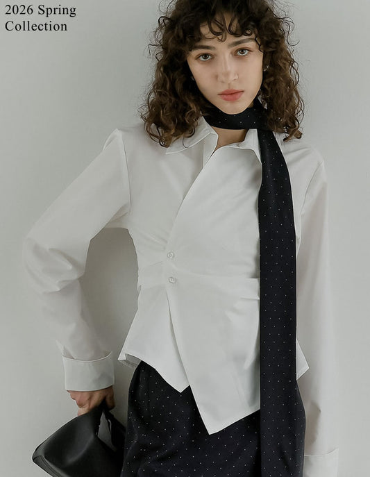 [2026S/S COLLECTION]ブロードウエストタックシャツ