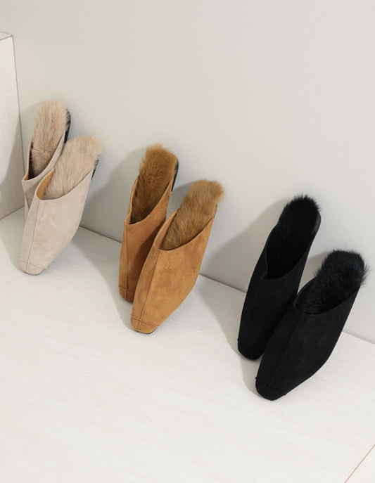 フェイクスウェードミュール シューズ 人気レディースファッション通販 リエディ