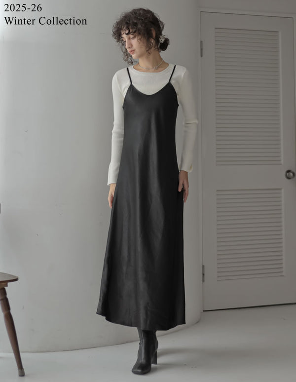 [2025 WINTER PRE ORDER]サテンキャミワンピース[mb]
