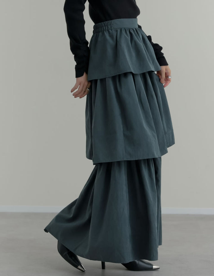 ピーチタフタティアードスカート スカート 人気レディースファッション通販 リエディ