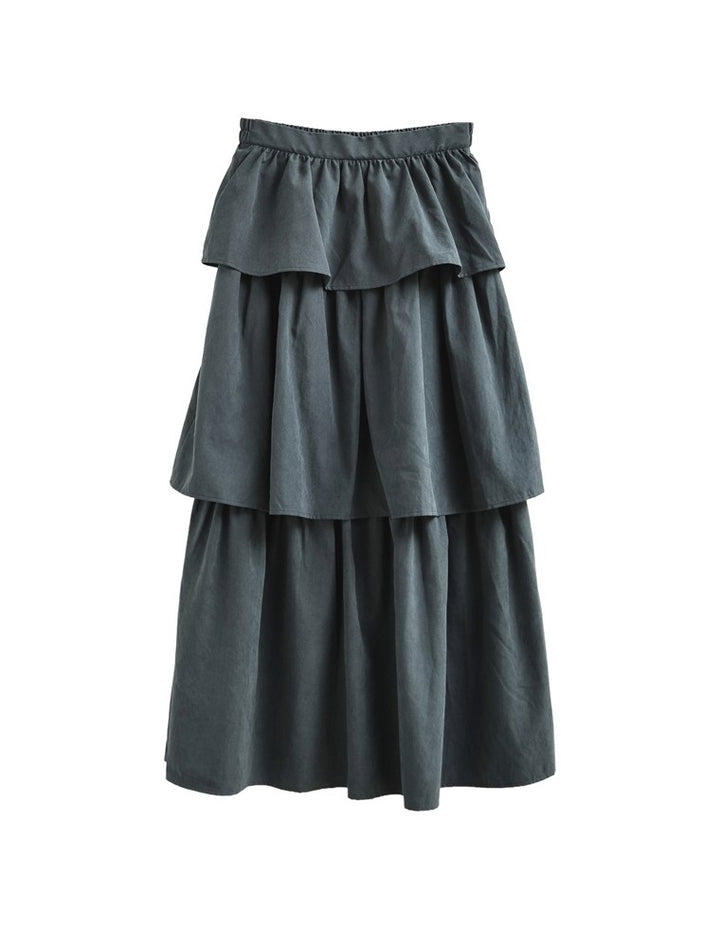 ピーチタフタティアードスカート スカート 人気レディースファッション通販 リエディ