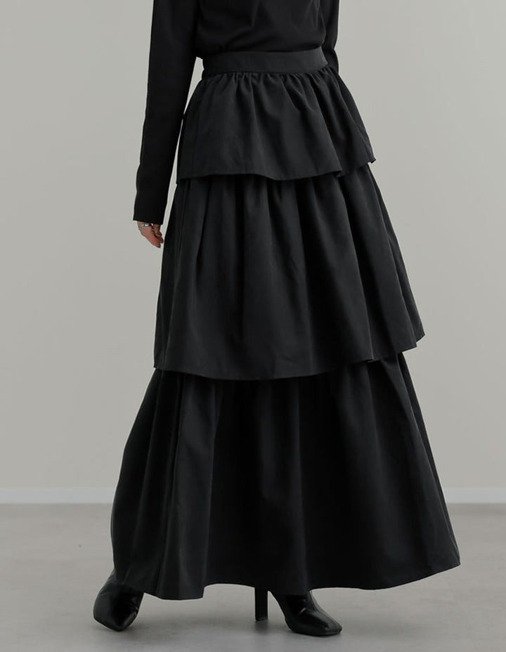 ピーチタフタティアードスカート スカート 人気レディースファッション通販 リエディ