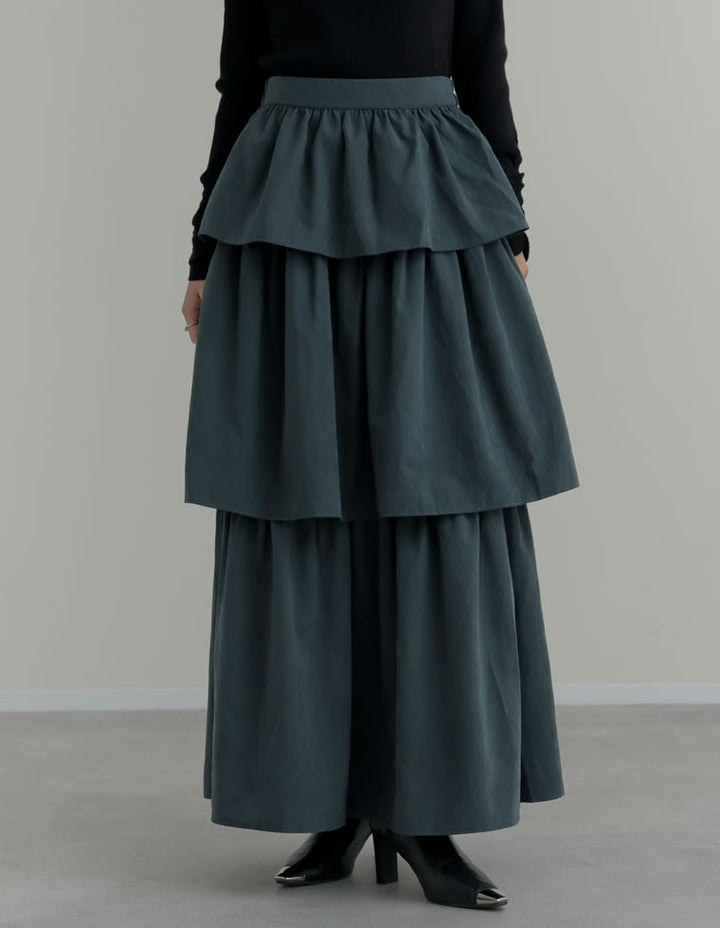 ピーチタフタティアードスカート スカート 人気レディースファッション通販 リエディ