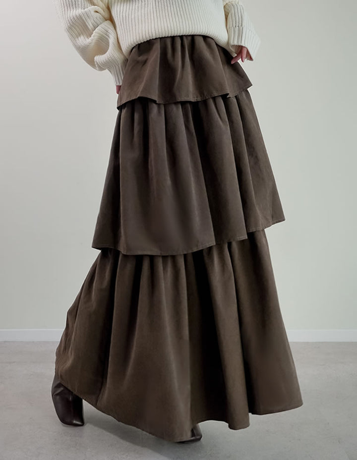 ピーチタフタティアードスカート スカート 人気レディースファッション通販 リエディ