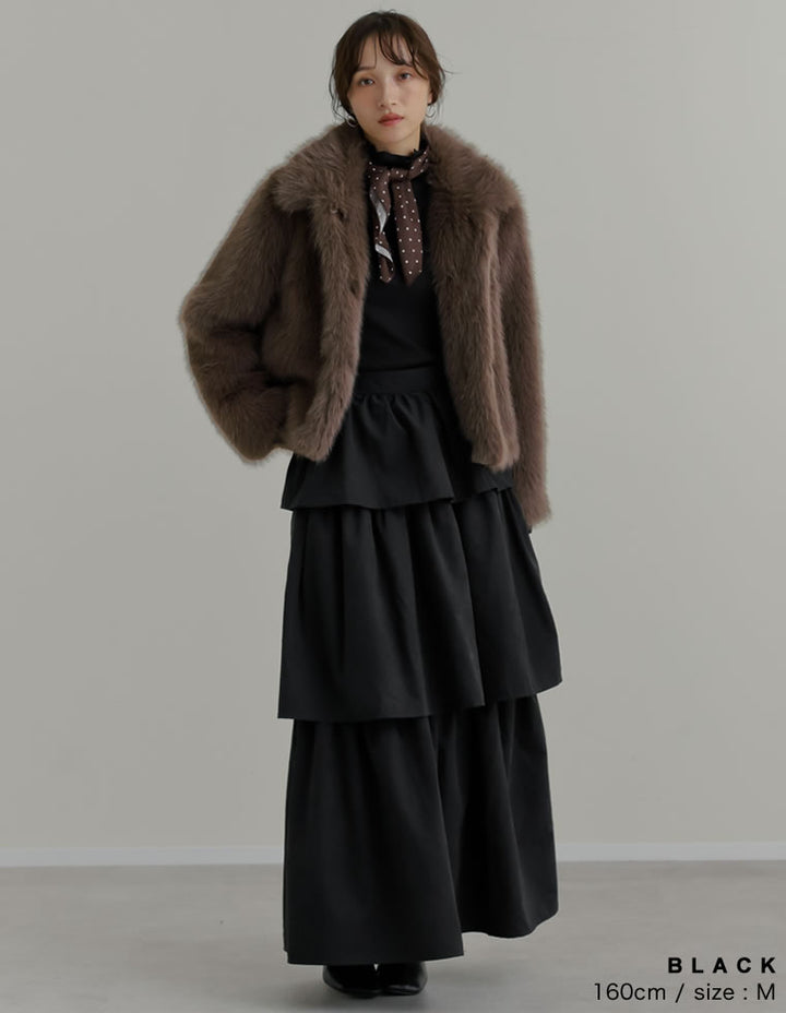 ピーチタフタティアードスカート スカート 人気レディースファッション通販 リエディ