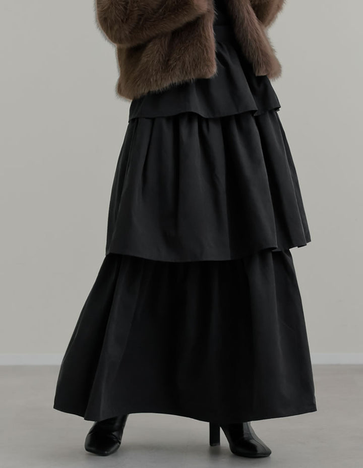 ピーチタフタティアードスカート スカート 人気レディースファッション通販 リエディ