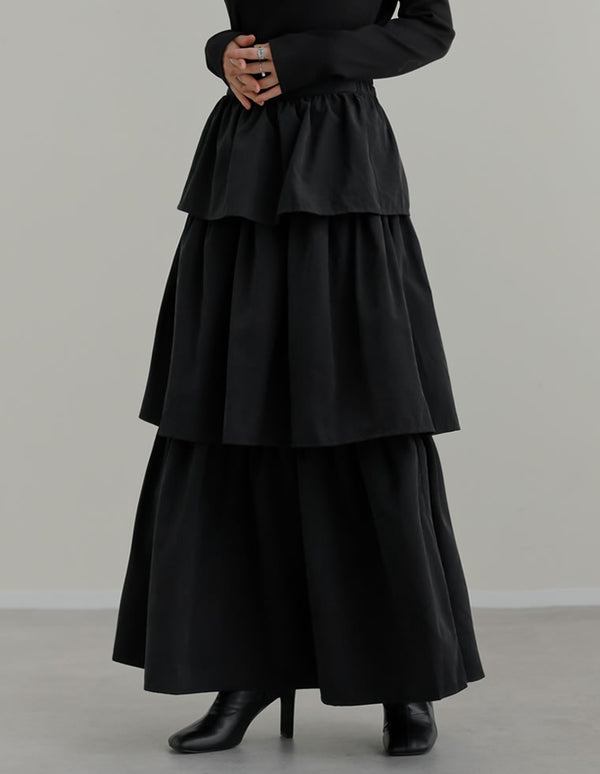 ピーチタフタティアードスカート スカート 人気レディースファッション通販 リエディ