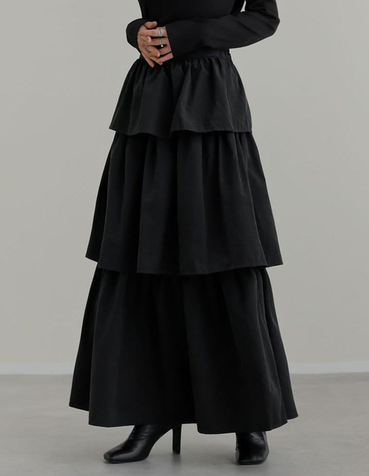 ピーチタフタティアードスカート スカート 人気レディースファッション通販 リエディ