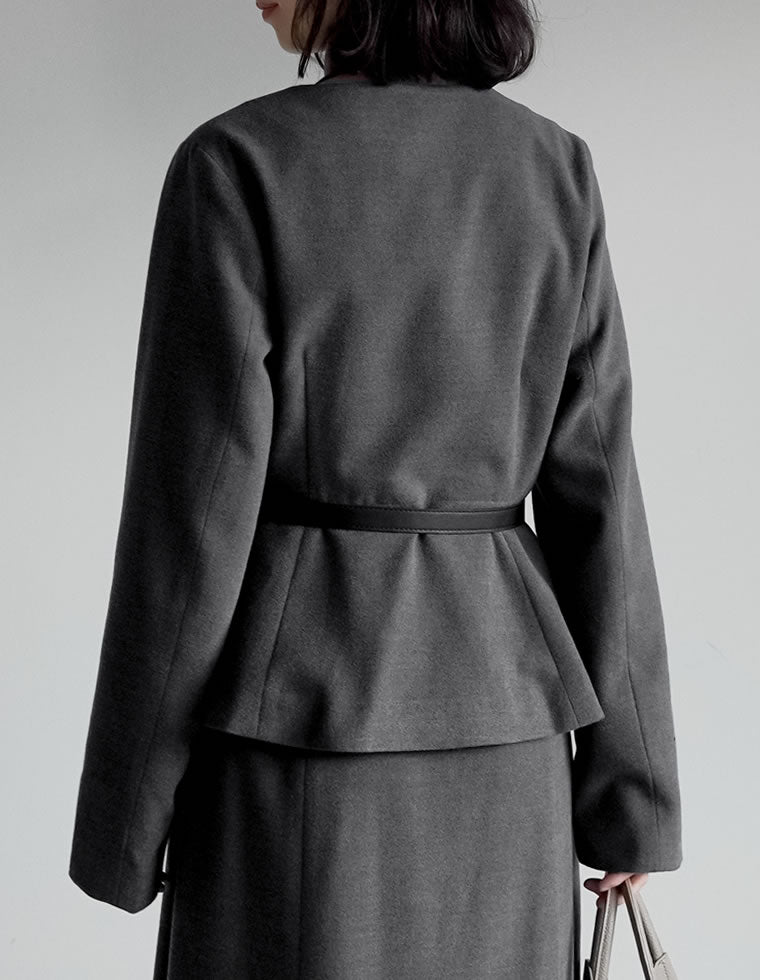 ウールライクノーカラージャケット - ジャケット/アウター通販 | 人気