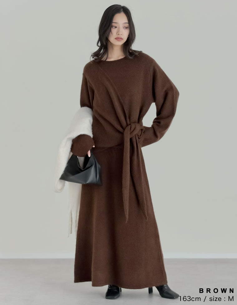 カシミヤタッチカシュクールニットアップ - セットアップ通販 | 人気