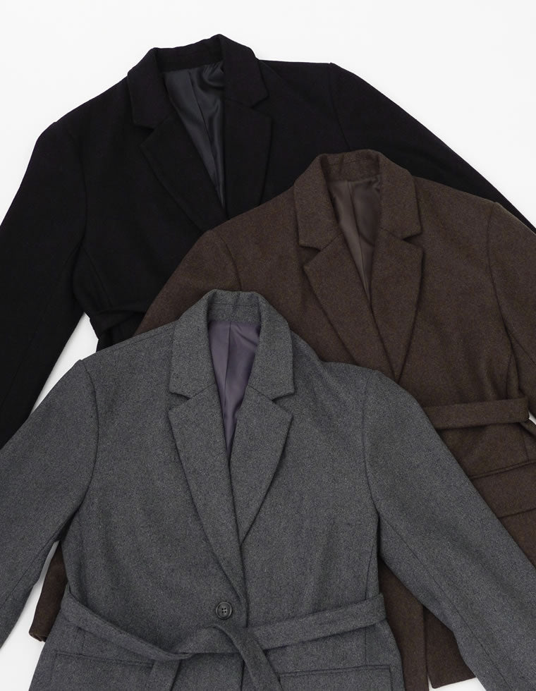 圧縮ウールライクテーラードジャケット - ジャケット/アウター通販