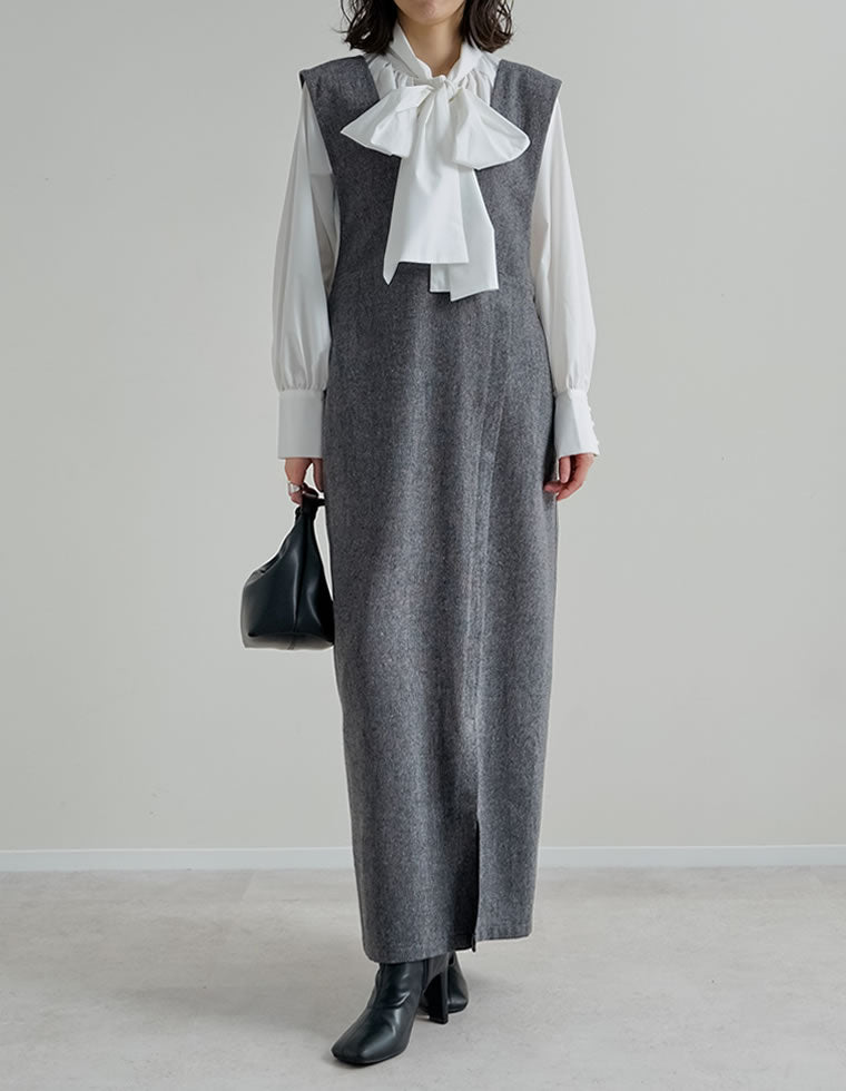 ツイードラップ風ジャンパースカート - オールインワン通販 | 人気