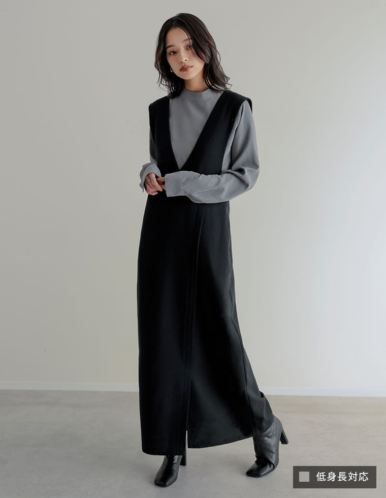 ツイードラップ風ジャンパースカート - オールインワン通販 | 人気