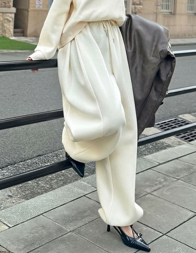 裏起毛スウェットタックバルーンパンツ - パンツ通販 | 人気レディース
