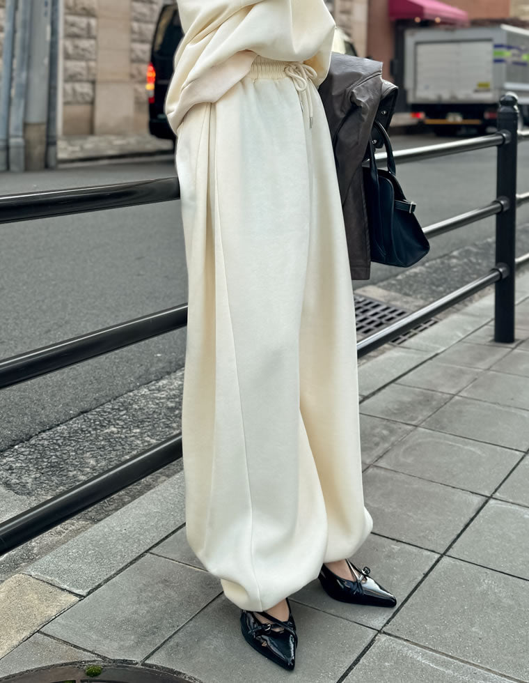 裏起毛スウェットタックバルーンパンツ - パンツ通販 | 人気レディース