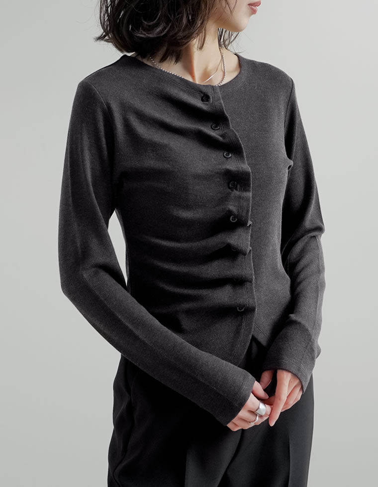 アシンメトリーフリルカットソー - トップス通販 | 人気レディース