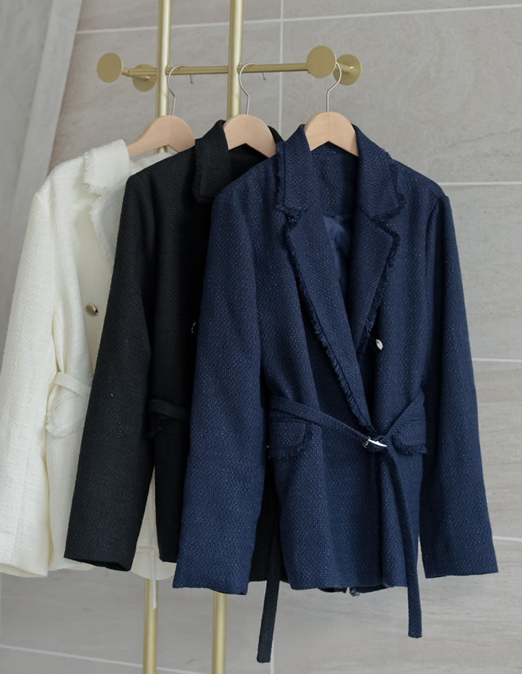 ツイードダブルテーラードジャケット - ジャケット/アウター通販