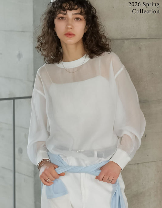 ソフトオーガンジープルオーバー[mb] トップス 人気レディースファッション通販 リエディ