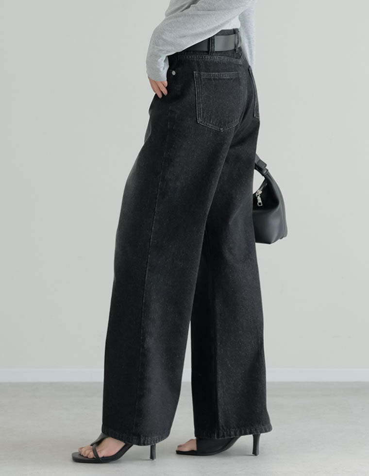 コットンブレンドセミフレアデニムパンツ - パンツ通販 | 人気