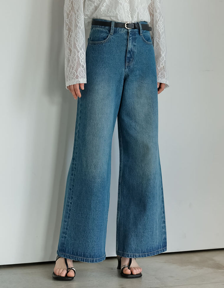 コットンデニムバギーパンツ - パンツ通販 | 人気レディース 
