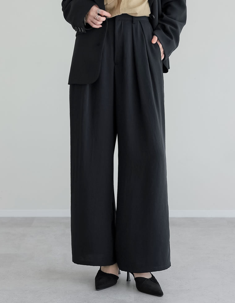 ジョーゼットダブルタックワイドパンツ - パンツ通販 | 人気レディース