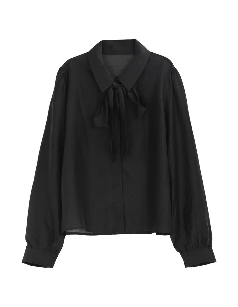 【新品タグ付】seseリボンタイドットシャツ セール】seseリボンタイドットシャツ◇（シャツ/ブラウス）｜IENA