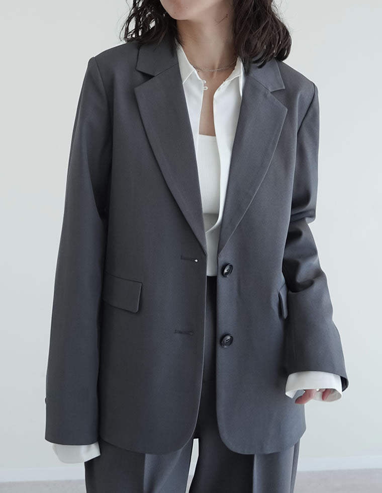 [美品]Lois CRAYON グレーミックステーラードジャケットM 2026年最新】Yahoo!オークション -lois crayon ジャケットの中古品