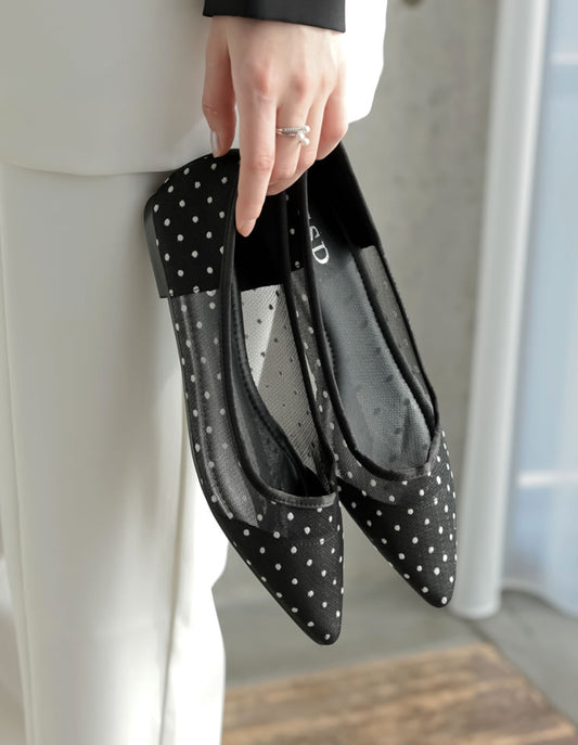 [MEISM by Re:EDIT]メッシュドットフラットシューズ シューズ 人気レディースファッション通販 リエディ