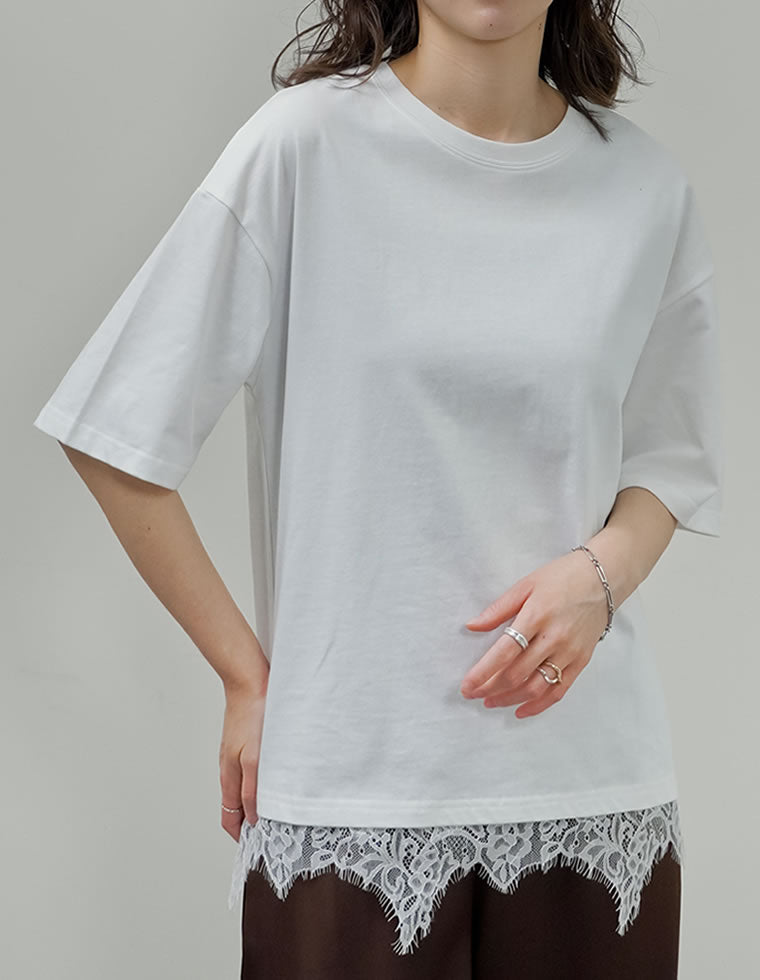 新品タグ付 レースロゴTシャツ レース刺繍ロゴTシャツ - トップス通販 | 人気レディースファッション