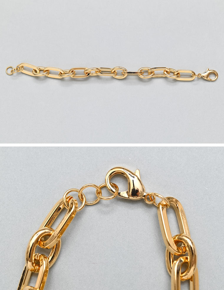 オーバルリングチェーンブレスレット - アクセサリー通販 | 人気