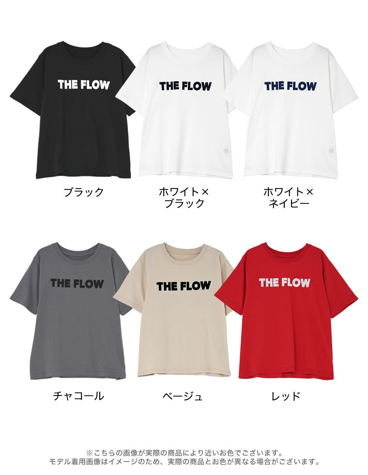 天竺フロッキーロゴプリントTシャツ - トップス通販 | 人気レディース